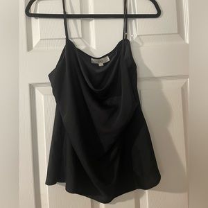 Loft black silk camisole